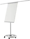 Magnetoplan Flipchart de Luxe 12270F13 mobil lichtgrau/wei&szlig;