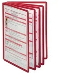 DURABLE Sichttafel Sherpa DIN A4 Rot PP (Polypropylen) 24,1 x 2,9 x 33,6 cm 5 St&uuml;ck