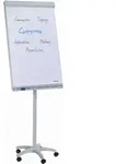 Franken Flipchart Mobil rollbar hellgrau