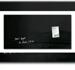 Sigel GL145 Glas-Magnettafel / Magnetboard Artverum, 46x91 cm, schwarz