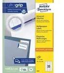 AVERY Zweckform ultragrip Universaletiketten 3421 Selbsthaftend DIN A4 Wei&szlig; 70 x