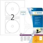 HERMA CD-Etiketten Maxi &Oslash; 116mm, (Innenloch klein), 50 Etiketten, aus Papier, wei&szlig;,