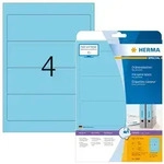 Herma Ordnerr&uuml;ckenschilder permanent haftend 192 x 61 mm blau 20 Bl 80 Etik.