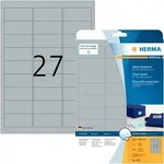 HERMA Silberfarbene Folien-Etiketten 63,5 x 29,6 mm, 675 Etiketten, gl&auml;nzend,