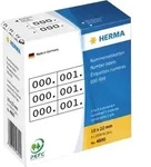 HERMA Etikett 4800 10x22mm 0-999 3fach wei&szlig; 1.000 St./Pack.