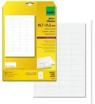 Sigel LA315 abgerundete Adress-Etiketten, 45,7 x 21,2 mm, wei&szlig;, 1200 Etiketten