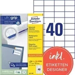 AVERY Zweckform ultragrip Universaletiketten 3651-200 Selbsthaftend DIN A4 Wei&szlig; 52,5
