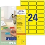 Avery Zweckform Etiketten Inkjet/Laser/Kopier 63,5x33,9 mm gelb VE=480 St&uuml;ck
