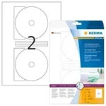 HERMA Inkjet-CD-Etiketten Maxi &Oslash; 116 mm, (Innenloch gro&szlig;), 50 Etiketten, aus Papier