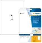 HERMA Folien-Etiketten, 210 x 297 mm, transparent, matt, wetterfest, permanent