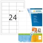 HERMA PREMIUM Etiketten 64,6 x 33,8 mm, 2.400 Etiketten, wei&szlig;, matt, permanent