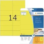HERMA Multifunktionsetiketten SuperPrint DIN A4 Gelb Rechteckig 105 x 42,3 mm