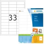 HERMA PREMIUM Etiketten 66 x 25,4 mm, 3.300 Etiketten, wei&szlig;, matt, permanent