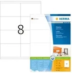 HERMA PREMIUM Etiketten 105 x 70 mm, 800 Etiketten , wei&szlig;, matt, permanent haftend,