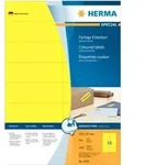 HERMA Farbige Etiketten 105 x 37 mm, 1.600 Etiketten, gelb, permanenthaftend
