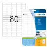 HERMA PREMIUM Etiketten 35,6 x 16,9 mm, wei&szlig;, matt, permanent haftend, bedruckbar