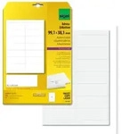 Sigel LA321 abgerundete Adress-Etiketten, 99,1 x 38,1 mm, wei&szlig;, 350 Etiketten