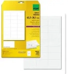 Sigel LA320 abgerundete Adress-Etiketten, 63,5 x 38,1 mm, wei&szlig;, 525 Etiketten
