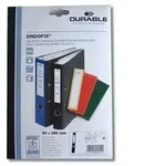 DURABLE 809001 Durable R&uuml;ckenschilder ORDOFIX&reg; lang/breit schwarz 10 St&uuml;ck