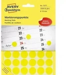 AVERY Zweckform Markierungspunkte, Durchmesser 18 mm, gelb