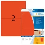 HERMA Farbige Etiketten 199,6 x 143,5 mm, 40 Etiketten, rot, abl&ouml;sbar