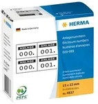 HERMA Anlagenummer 4837 15x22mm schwarz 1.000 St./Pack.