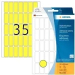 HERMA Vielzwecketiketten 12 x 18 mm, 1.120 Etiketten, gelb, permanent haftend, f&uuml;r