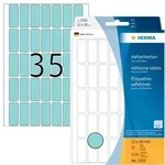 HERMA Vielzwecketiketten 12 x 30 mm, 1.120 Etiketten, blau, permanent haftend, f&uuml;r
