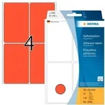 HERMA Vielzweck-Etiketten, 52 x 82 mm, rot, Gro&szlig;packung