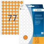 HERMA Markierungspunkte &Oslash; 13 mm, leuchtorange, 1.848 Etiketten, permanent haftend,