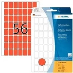 HERMA Vielzwecketiketten 12 x 18 mm, 1.792 Etiketten, rot, permanent haftend, f&uuml;r