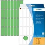 HERMA Vielzwecketiketten 13 x 40 mm, 896 Etiketten, gr&uuml;n, permanent haftend, f&uuml;r