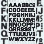 Avery Zweckform&reg; 3780 Buchstaben-Etiketten - A-Z, 9,5 mm, schwarz,...