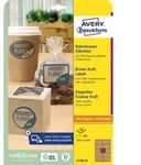 AVERY Zweckform Naturbraune Etiketten, 62 x 42 mm