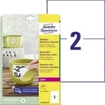 Avery Zweckform L4717REV-20 Wetterfeste Etiketten, abl&ouml;sbar, 210 x 148 mm, 20