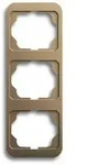 Busch-Jaeger ALPHA Rahmen, 3f, bronze, matt, vertikal, Metall, geeignet f&uuml;r