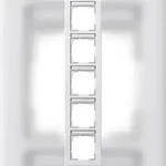 Gira Abdeckrahmen 5f. rws/matt 111522