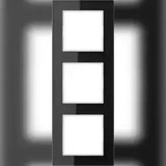 Jung Glasrahmen 3-fach sw AC 583 GL SW AC583GLSW
