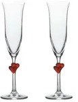 St&ouml;lzle Lausitz L'AMOUR Champagnerkelch rot 2er Set