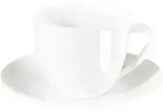 ASA Selection &agrave; table Cappuccino Tasse mit Untertasse Warmes Wei&szlig; 250ml