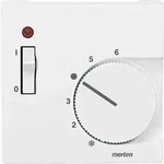 Merten System M Zentralplatte, Raumtemperaturregler, polarwei&szlig;, matt, diverse