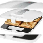 Clatronic ST3629 Sandwich-Toaster Wei?, Silber 263736