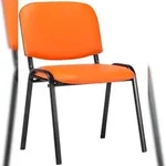 CLP Stapelstuhl Ken Kunstleder Kunstleder HBT: 83x53x53 cm orange