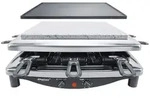 Steba Premium Raclette Made in Germany RC 3 Plus Chrom mit Grillplatte und Naturstein