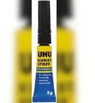 UHU Sekundenkleber Kunststoff Tube 3g
