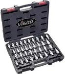 Vigor Steckschl&uuml;sselsatz metrisch 1/2" (12.5 mm) 36teilig V2496