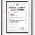walther + design Lifestyle Kunststoff Bilderrahmen 21x29,7 cm (DIN A4) SCHWARZ