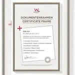 walther + design Lifestyle Kunststoff Bilderrahmen 21x29,7 cm (DIN A4) STAHL