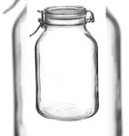 Bormioli FIDO Einmachglas, Glas, 242 mm, 3 L, mit B&uuml;gelverschluss und Gummiring,