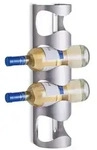 Zeller Edelstahl Wand Flaschenhalter 4 Flaschen